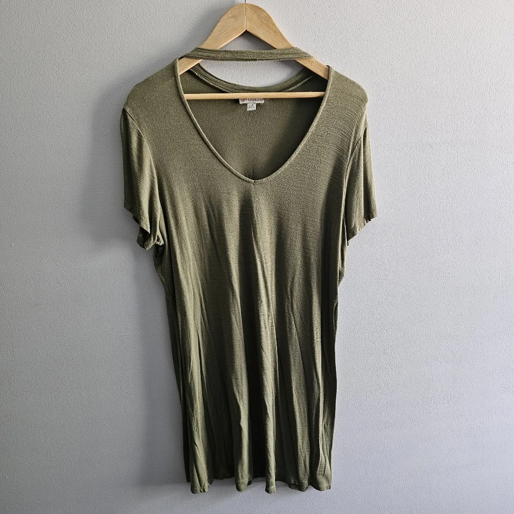 Guess | Dresses | Guess Choker Army Green Dress L | Poshmark Guess | Dresses | Guess Choker Army Green Dress L | Poshmark